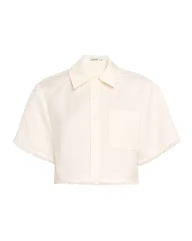 Simkhai Solange Short-Sleeve Cropped Shirt | Thumbnail 1
