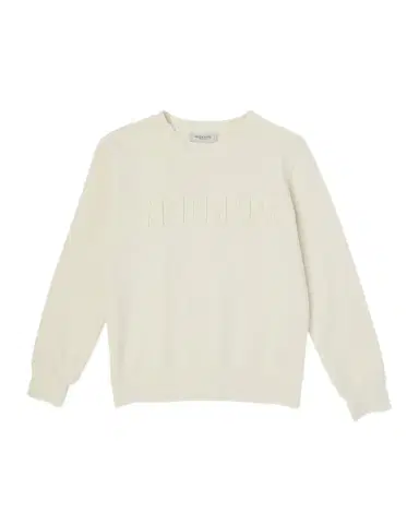 Golden Goose Kid's Golden Distressed Cotton Fleece Logo Sweatshirt | Thumbnail 1 Golden Goose Kid's Golden Distressed Cotton Fleece Logo Sweatshirt | Thumbnail 1