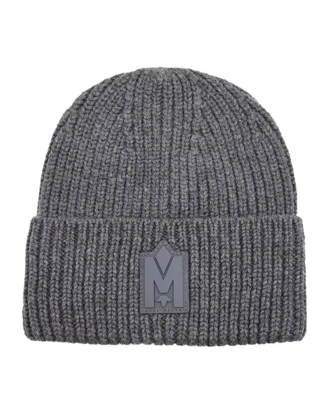 Mackage Men's M-Logo Patch Beanie Hat