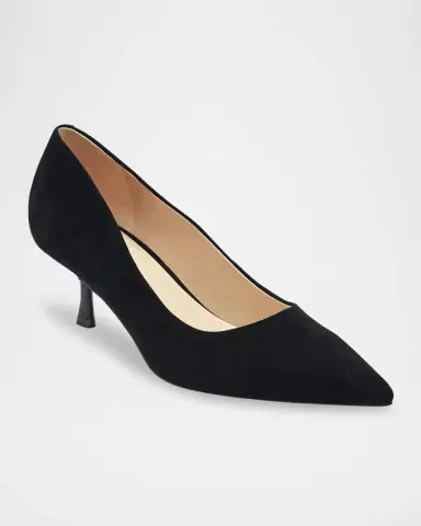 Marc Fisher LTD Calynna Suede Kitten-Heel Pumps | Thumbnail 2 Marc Fisher LTD Calynna Suede Kitten-Heel Pumps | Thumbnail 2