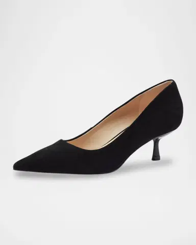 Marc Fisher LTD Calynna Suede Kitten-Heel Pumps | Thumbnail 3 Marc Fisher LTD Calynna Suede Kitten-Heel Pumps | Thumbnail 3