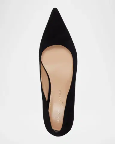 Marc Fisher LTD Calynna Suede Kitten-Heel Pumps | Thumbnail 4 Marc Fisher LTD Calynna Suede Kitten-Heel Pumps | Thumbnail 4