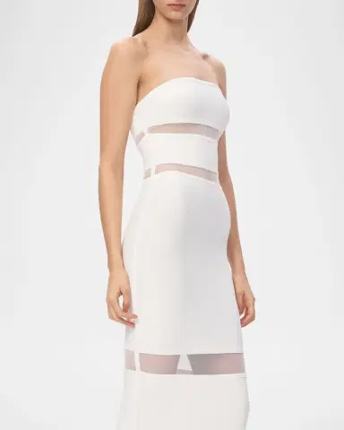 Hervé Léger The Vera Strapless Illusion-Insert Column Gown | Thumbnail 4 Hervé Léger The Vera Strapless Illusion-Insert Column Gown | Thumbnail 4