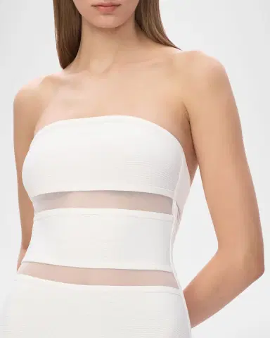 Hervé Léger The Vera Strapless Illusion-Insert Column Gown | Thumbnail 5 Hervé Léger The Vera Strapless Illusion-Insert Column Gown | Thumbnail 5
