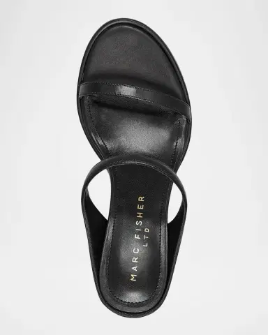 Marc Fisher LTD Alonde Snake-Embossed Leather Slide Sandals | Thumbnail 4 Marc Fisher LTD Alonde Snake-Embossed Leather Slide Sandals | Thumbnail 4