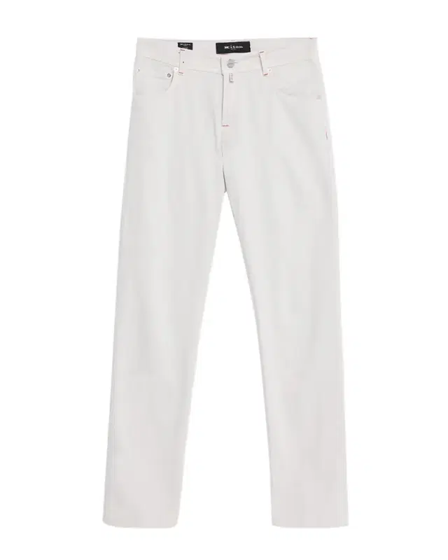 Kiton Men 's Kurabo Straight-Leg Stretch Five-Pocket Pants