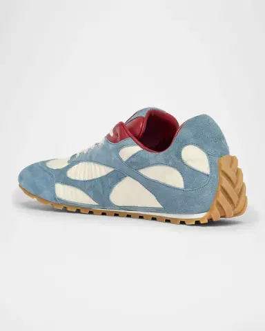 Bottega Veneta Orbit Lite Lace-Up Suede and Nylon Sneakers | Thumbnail 3 Bottega Veneta Orbit Lite Lace-Up Suede and Nylon Sneakers | Thumbnail 3