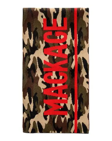 Mackage Men 's Juno Wool Camouflage Logo Scarf | Thumbnail 1