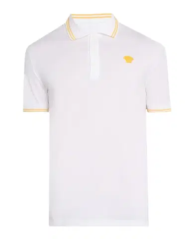 Versace Men's Pop Medusa Tipped Polo Shirt | Thumbnail 1 Versace Men's Pop Medusa Tipped Polo Shirt | Thumbnail 1