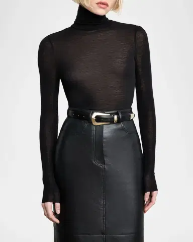 Déhanche Colette Gold-Tone Buckle Leather Belt | Thumbnail 2 Déhanche Colette Gold-Tone Buckle Leather Belt | Thumbnail 2