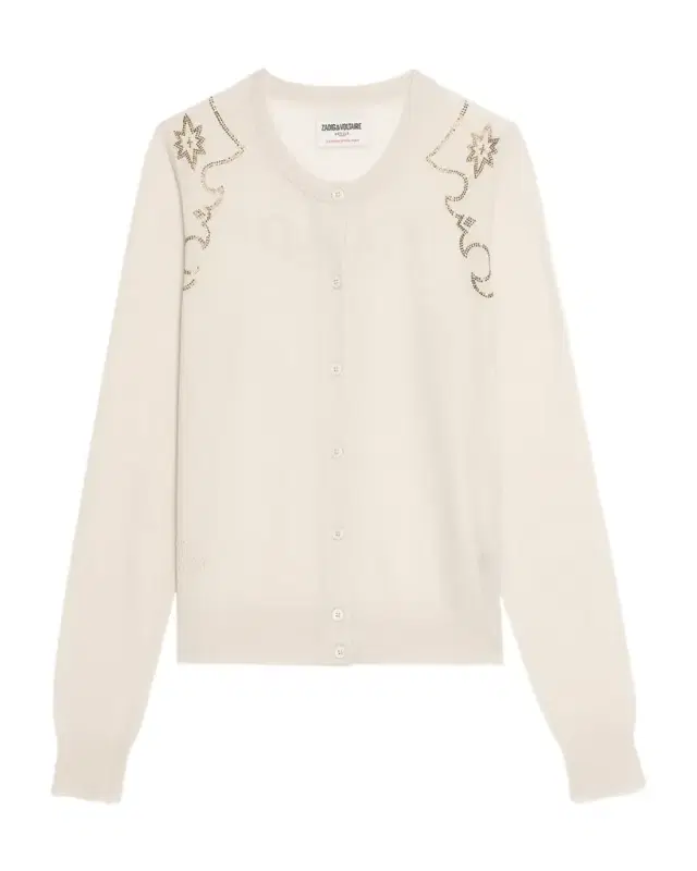 Zadig & Voltaire Missya Western Strass Cashmere Cardigan