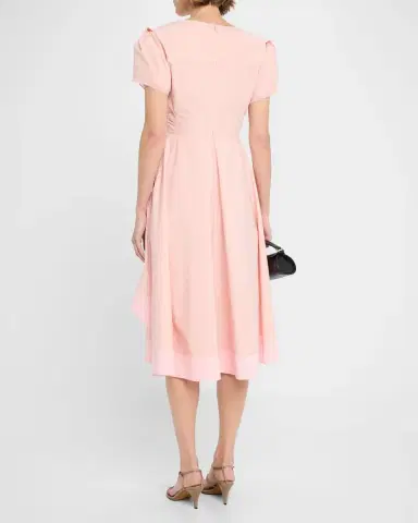 3.1 Phillip Lim V-Neck Tulip-Sleeve Midi Dress | Thumbnail 3 3.1 Phillip Lim V-Neck Tulip-Sleeve Midi Dress | Thumbnail 3