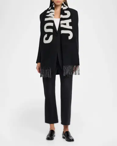 Jacquemus Jacquard Logo Wool Scarf | Thumbnail 2