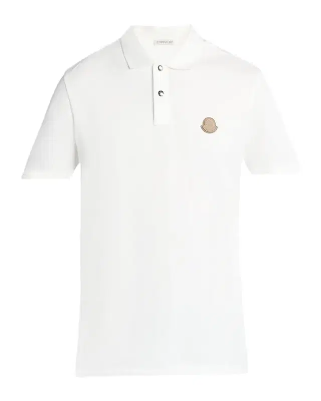 Moncler Men 's Leather-Emblem Polo Shirt