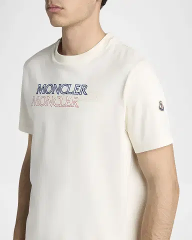 Moncler Men's Logo Script Graphic T-Shirt | Thumbnail 5 Moncler Men's Logo Script Graphic T-Shirt | Thumbnail 5