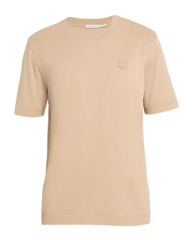 Moncler Men 's Leather Logo Crewneck T-Shirt