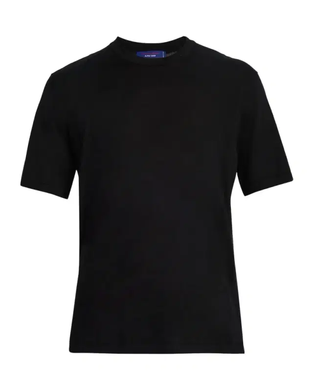 Men 's Cashmere Alpha Yarn Crewneck T-Shirt