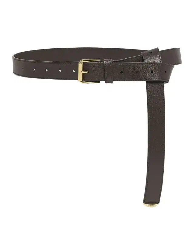 Voyou Metal Buckle Leather Belt