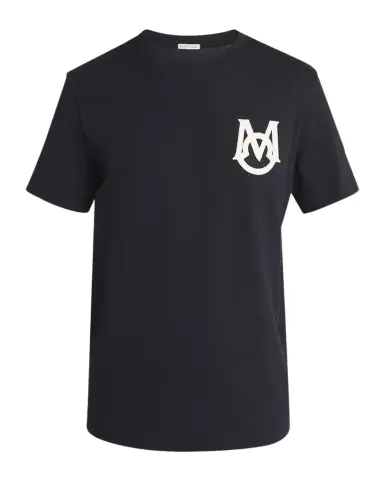 Moncler Men's Monogram Applique Crewneck T-Shirt | Thumbnail 1 Moncler Men's Monogram Applique Crewneck T-Shirt | Thumbnail 1