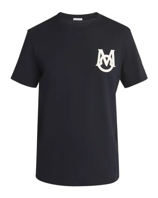 Moncler Men 's Monogram Applique Crewneck T-Shirt