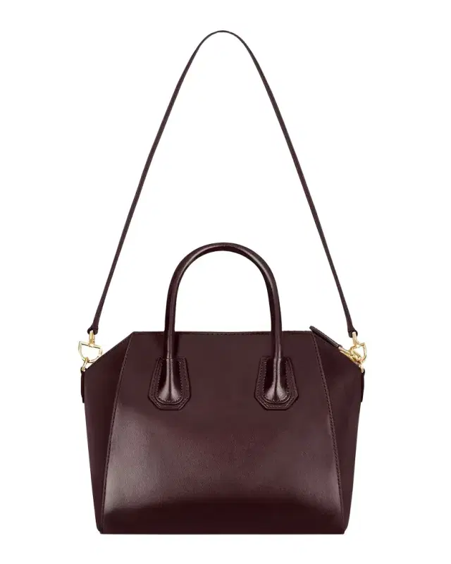Antigona Small Top-Handle Bag in Box Leather