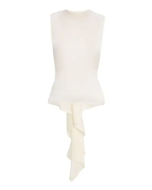 Sleeveless Draped Silk Scarf Top