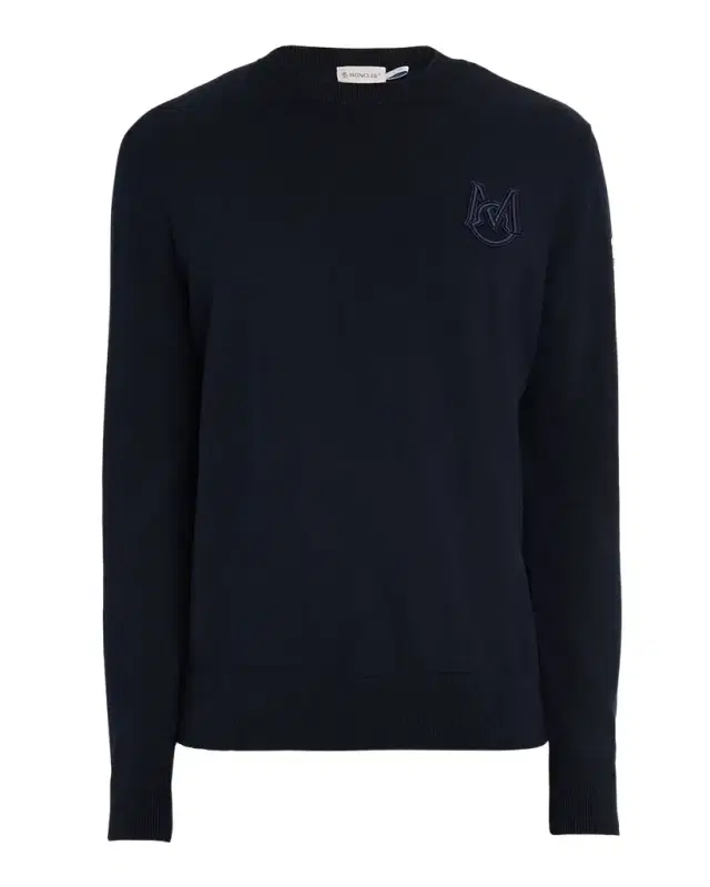 Moncler Men 's Monogram Applique Crewneck Sweater