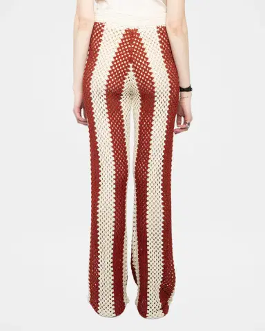 Zadig & Voltaire Pia Striped Crochet-Knit Pants | Thumbnail 3
