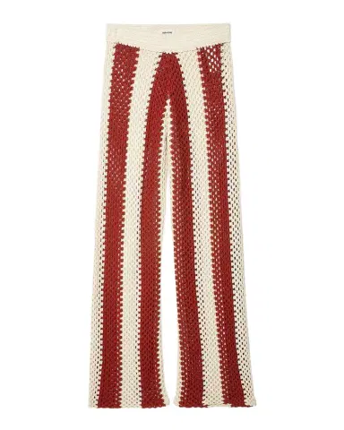 Zadig & Voltaire Pia Striped Crochet-Knit Pants | Thumbnail 1