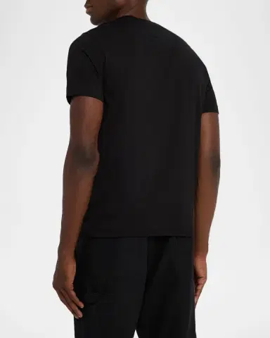Moncler Men's Glossy Logo Crewneck T-Shirt | Thumbnail 3 Moncler Men's Glossy Logo Crewneck T-Shirt | Thumbnail 3