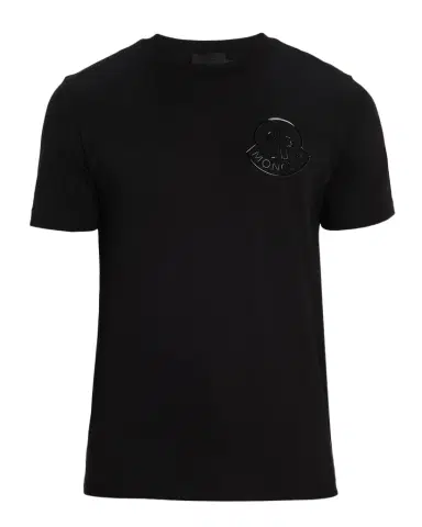 Moncler Men's Glossy Logo Crewneck T-Shirt | Thumbnail 1 Moncler Men's Glossy Logo Crewneck T-Shirt | Thumbnail 1