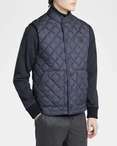Moncler Men's Lycope Down Quilted Vest | Thumbnail 4