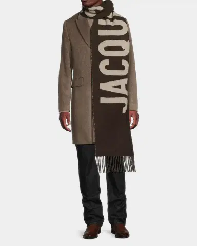 Jacquemus Jacquard Logo Wool Scarf | Thumbnail 2