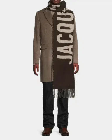 Jacquemus Jacquard Logo Wool Scarf | Thumbnail 3