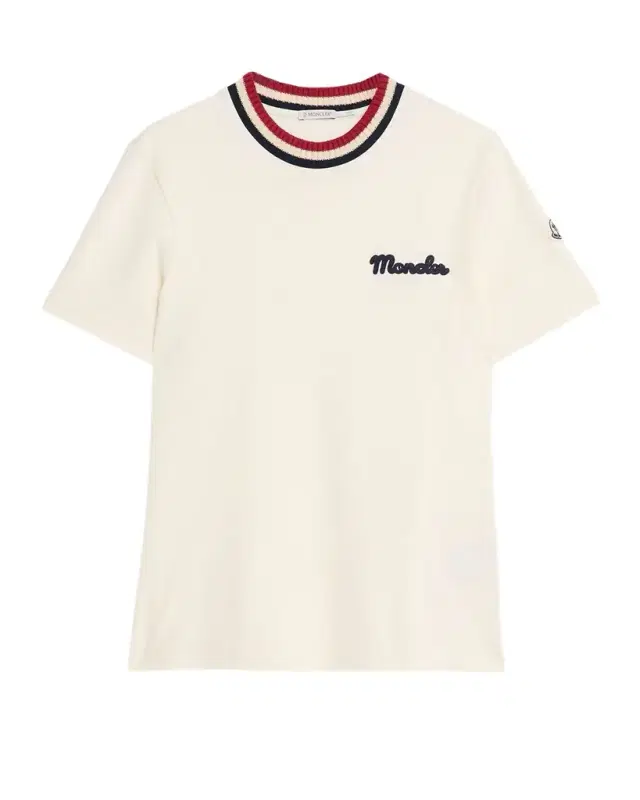 Moncler Men 's Jersey Stripe-Ribbed Crewneck T-Shirt