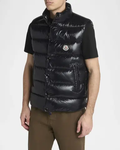 Moncler Men's Tibb Nylon Down Puffer Vest | Thumbnail 4 Moncler Men's Tibb Nylon Down Puffer Vest | Thumbnail 4