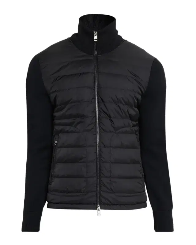 Moncler Men 's Archivio Basic Puffer Wool Sleeve Cardigan