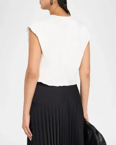 Simkhai Wrenli Pleated Top | Thumbnail 3