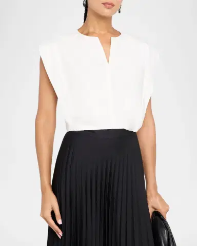 Simkhai Wrenli Pleated Top | Thumbnail 4