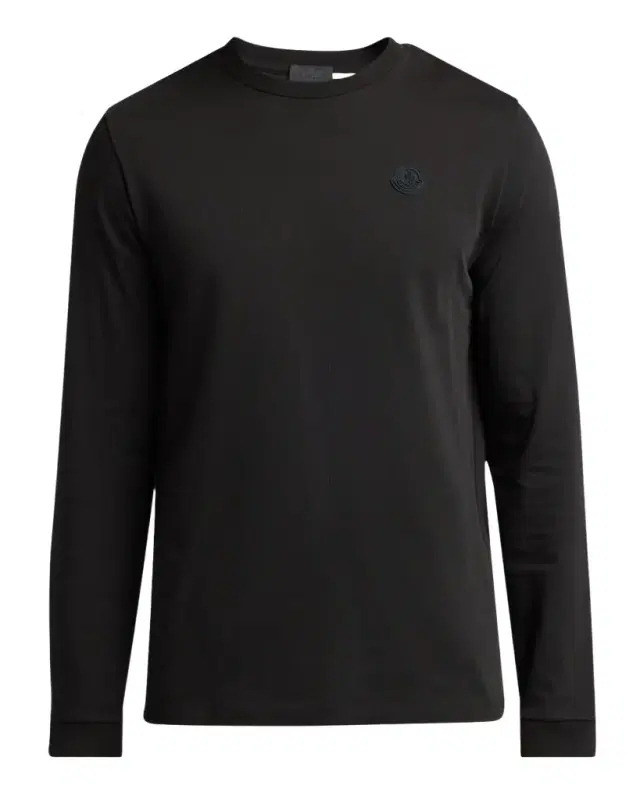 Moncler Men 's Cotton Graffiti Logo Long-Sleeve T-Shirt