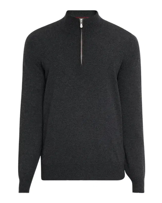 Brunello Cucinelli Men 's Cashmere Quarter-Zip Sweater