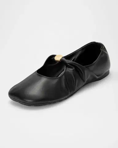 LOEWE Pebble Soft Leather Ballerina Flats | Thumbnail 3