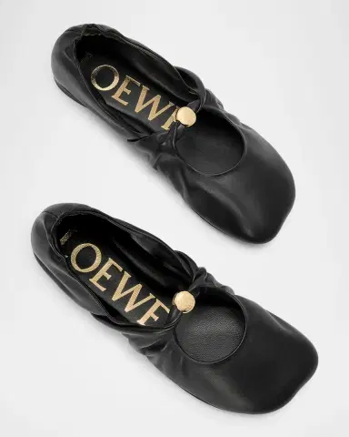 LOEWE Pebble Soft Leather Ballerina Flats | Thumbnail 5