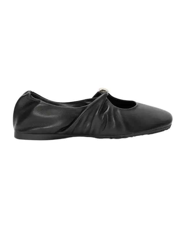 Loewe Pebble Soft Leather Ballerina Flats