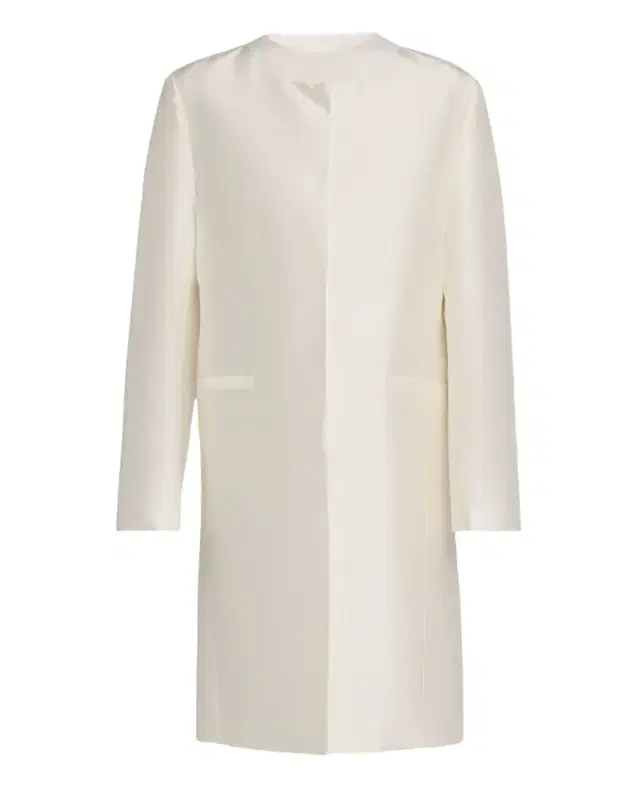 Toteme Silk Collarless Coat