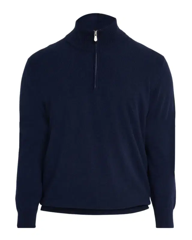Men 's Cashmere Quarter-Zip Sweater