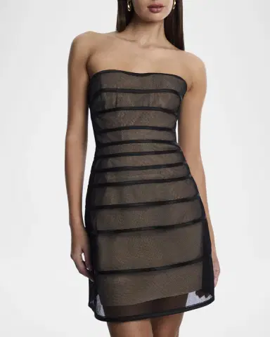 BCBGMAXAZRIA Strapless Fit-&-Flare Mini Dress | Thumbnail 5 BCBGMAXAZRIA Strapless Fit-&-Flare Mini Dress | Thumbnail 5