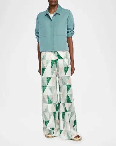Joseph Satie Boxy Silk-Cotton Shirt | Thumbnail 2