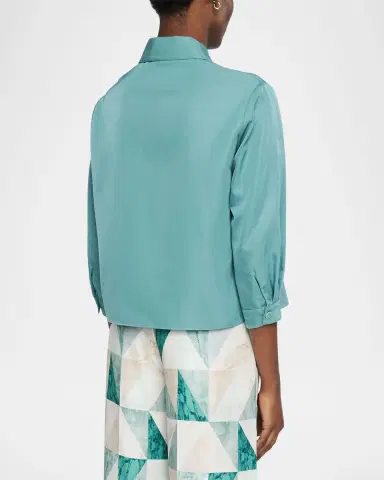 Joseph Satie Boxy Silk-Cotton Shirt | Thumbnail 3