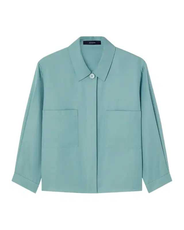 Satie Boxy Silk-Cotton Shirt